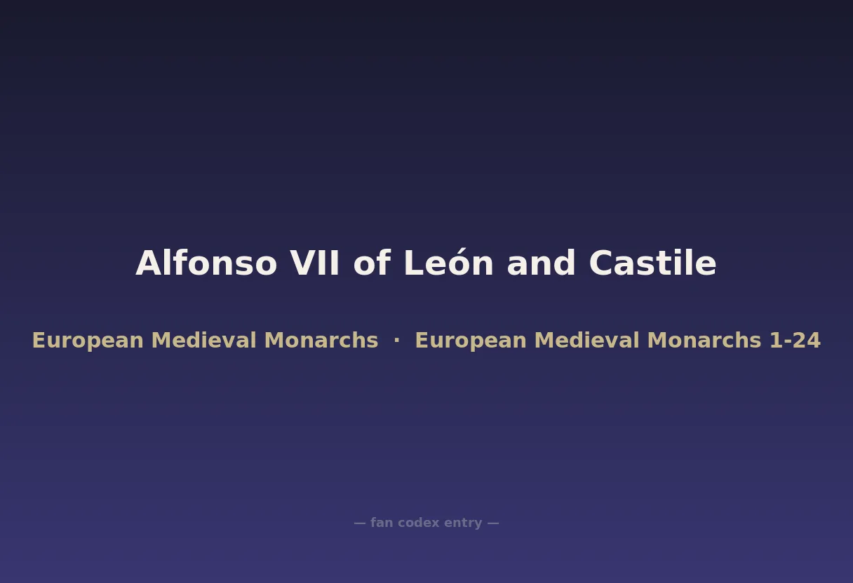 Alfonso VII of León and Castile